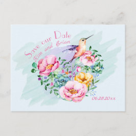 ハミングバ救ッドの日付 ポストカード