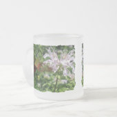 ハミングバ澄んードウィングモスオンモナルダ フロストグラスマグカップ (正面左)