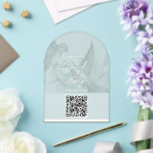 ハミングバ結婚ードのQRコード招待状 アクリル招待状 (インサイチュ (ウェディング))