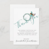 ハミングバ結婚ードズリース結婚サンキューカード サンキューカード (正面/裏面)