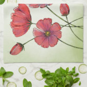 ハミングバ考えードで宗教的な花 キッチンタオル (折り畳み)