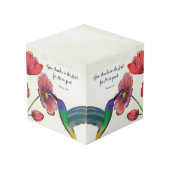 ハミングバ考えードで宗教的な花 フォトキューブ (正面アングル)