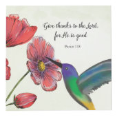 ハミングバ考えードで宗教的な花 フォトキューブ (正面)