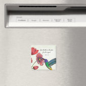 ハミングバ考えードで宗教的な花 マグネット (インサイチュ (食洗機))