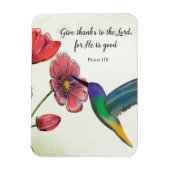 ハミングバ考えードで宗教的な花 マグネット (縦)