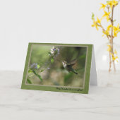 ハミングバ考えードカード カード (黄色い花)