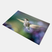 ハミングバ飛んでいるッド ドアマット (アングル)