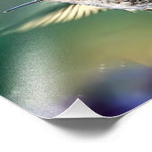 ハミングバ飛んでいるッド フォトプリント            (角)