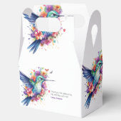 ハミングバ魅力的ードフローラブーケ誕生日パーティー フェイバーボックス (オープン)