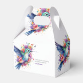 ハミングバ魅力的ードフローラブーケ誕生日パーティー フェイバーボックス (正面サイド)