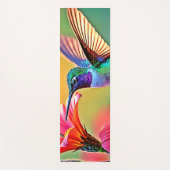 ハミングバ鮮やかードアットサンセットデザイン ヨガマット (正面)