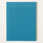 ハミングパーソナライズされたバード付きネームフローラブーツ プランナー手帳 (裏面)