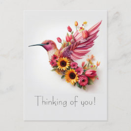 ハミング飛んでいるバ考えードズ ポストカード