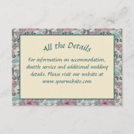 ハミング鳥とハイビスカス – 結婚のエンクロージャカード エンクロージャーカード