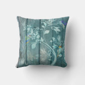 ハミング鳥と花 クッション (裏面)