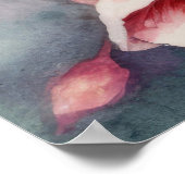 ハミング鳥と花 ポスター (角)