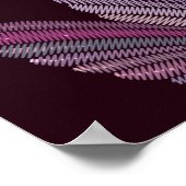 ハミング鳥と蘭のエキゾチックな熱帯花se ポスター (角)