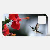 ハミング鳥と赤い花 Case-Mate iPhoneケース (裏面 (横))