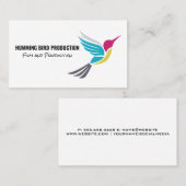 ハミング鳥のロゴ 名刺 (正面/裏面)