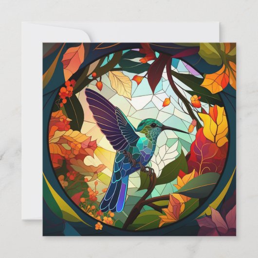 ハミング鳥ステンドグラス (正面)