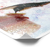 ハミング鳥デジタルアート ポスター (角)