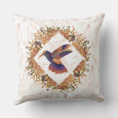 ハミング鳥 クッション (裏面)