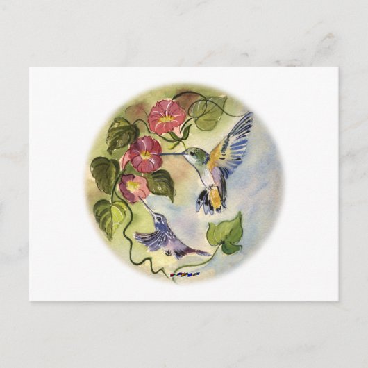 ハミング鳥 ポストカード (正面)