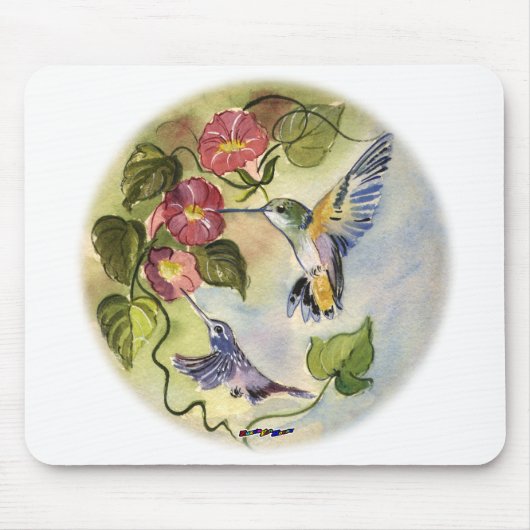 ハミング鳥 マウスパッド (正面)