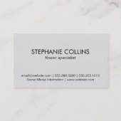 ハミング鳥 | 花 名刺 (裏面)