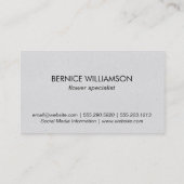 ハミング鳥 | 花III 名刺 (裏面)