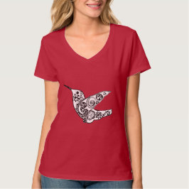 ハミング鳥Tシャツピンクレッド Tシャツ