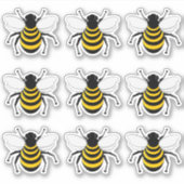 ハミング（昆虫）マルハナバチ シール (正面)