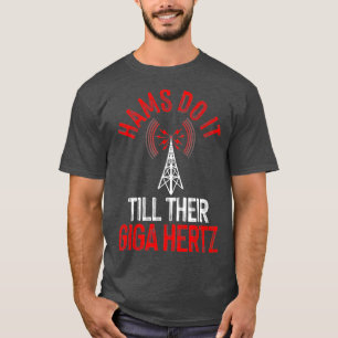 ハムおもしろいラジオギフト女子男性へアマチュアラジオ Tシャツ