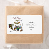 ハムおもしろいラジオシャック住所 シールカスタマイズIt ラベル (インサイチュ)