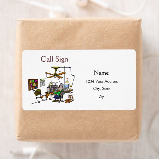 ハムおもしろいラジオシャック住所 シールカスタマイズIt ラベル (インサイチュ)