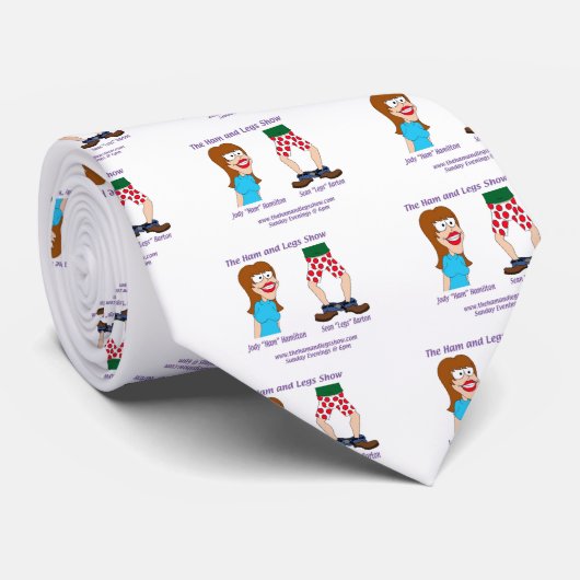 ハムおよび脚線美を見せるショー ネクタイ (ロール)