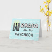 ハムから誕生日へのハムラジオカード カード (黄色い花)