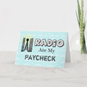 ハムから誕生日へのハムラジオカード カード (正面)