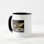 ハムが付いている静物画 マグカップ (正面左)