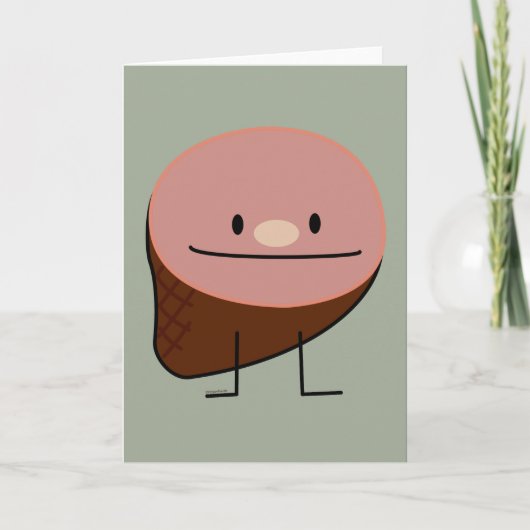 ハムの休日蛋白質の蜂蜜の焼いたなスモークポーク シーズンカード (正面)