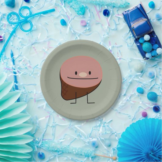 ハムの休日蛋白質の蜂蜜の焼いたなスモークポーク ペーパープレート (パーティー)