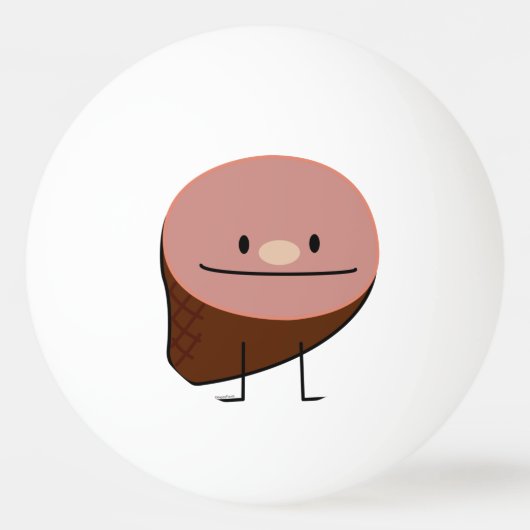 ハムの休日蛋白質の蜂蜜の焼いたなスモークポーク 卓球ボール (正面)