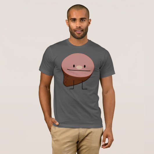 ハムの休日蛋白質の蜂蜜の焼いたなスモークポーク Tシャツ (正面フル)