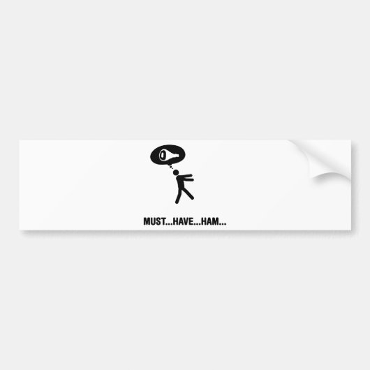 ハムの恋人 バンパーステッカー (正面)