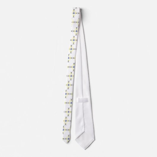 ハムの無線通信首のタイ ネクタイ (裏面)