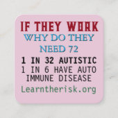 ハムは断る スクエア名刺 (正面)