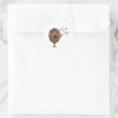 ハムを食べて下さい ラウンドシール (バッグ)