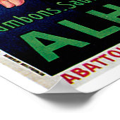 ハムアルハンブラヴィンテージフードアドアート ポスター (角)