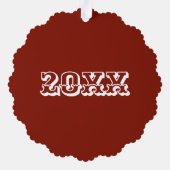 ハムイットアップピンクのグレーズイースタークリスマスホリデー オーナメントカード (裏面)