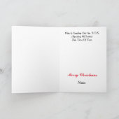 ハムオペレーターオンアイランドクリスマスカード カード (内部)